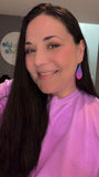 Teardrop Dangles - Pink/Blue Ombre