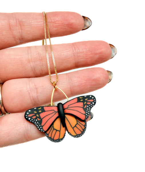 Monarch Butterfly Necklace