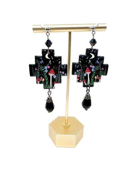 Ava Earrings - Mushroom Fantasy