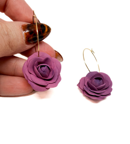 Autumn Rose Dangles
