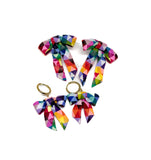 Bow Earrings - Rainbow Prism