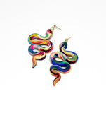 Anya Snake Earrings - Rainbow Scraps