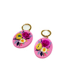 Summer Bouquet Floral Oval Dangles
