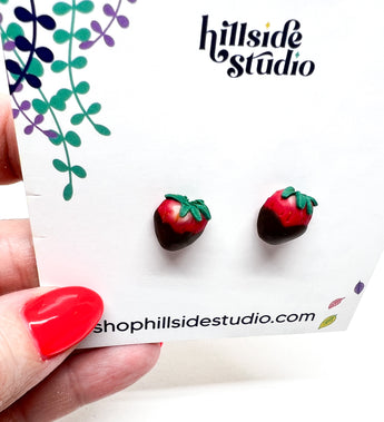 Chocolate Dipped Strawberry Studs