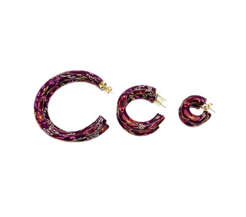 Becca Hoops - Wine Autumn Floral