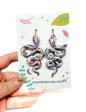 Happy Scrappy Snake Earrings