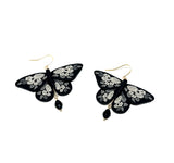 Moody Floral Moth Dangles