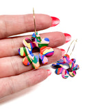 Rainbow Daisy Dangles