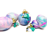 Hand-Painted Marbled Ornament