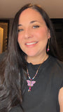Autumn Floral Moth Necklace