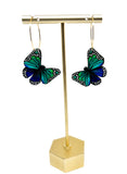 Butterfly Dangles:  Blue Green Ombre