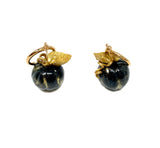 Black & Gold Pumpkin Huggies