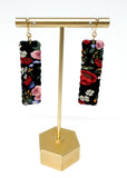 Slim Scalloped Dangles - Floral Couture