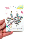 Anya Snake Earrings - Folk Art