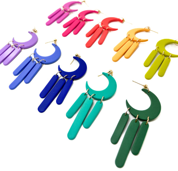 Moon Dangles - Signature Colors