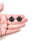 Black Daisy Studs