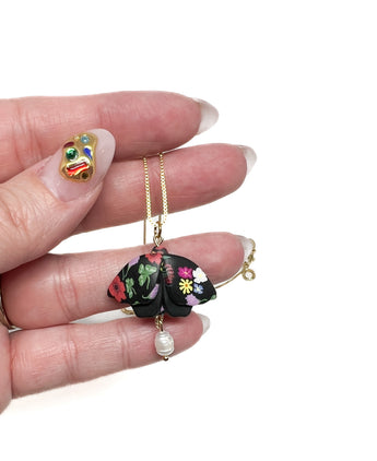 Summer Whimsy Moth Necklace