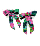 Bow Earrings - Colorful Jungle