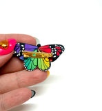 Rainbow Butterfly Pin v.2