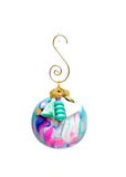 Hand-Painted Marbled Ornament