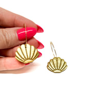 Gold Shell Dangles