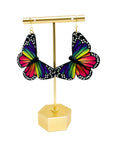 Butterfly Dangles:  Rainbow Ombre