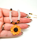 Sunflower Beaded Necklace