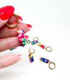 Rainbow Bead Huggies