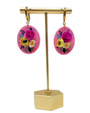 Summer Bouquet Floral Oval Dangles