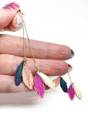 Eagle Feather Dangle Earrings