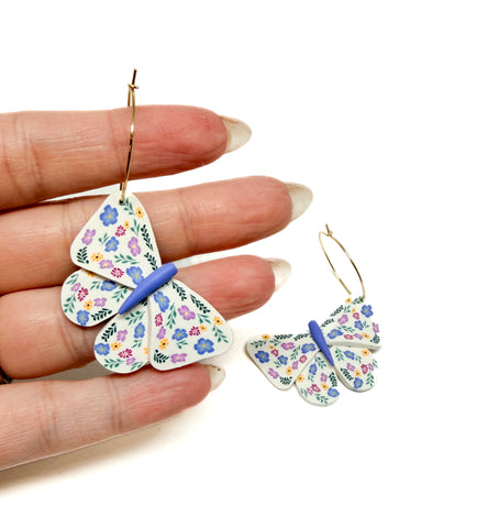 Floral Butterfly Dangles