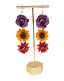 Autumn Flower Chain Dangles