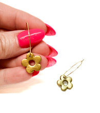 Itty Bitty Gold Daisy Dangles