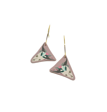 Floral Skull Dangles