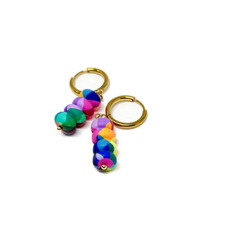 Rainbow Bead Huggies
