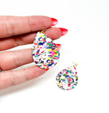 Teardrop Dangles - Happy Scrappy