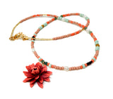 Dahlia Beaded Necklace