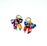 Bow Earrings - Rainbow Prism