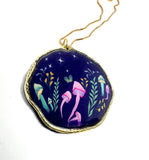 Enchanted Mushroom Pendant Necklace