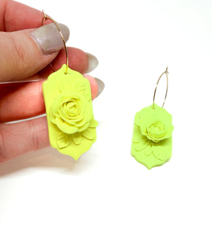 Lilith Floral Dangles - Sunshine