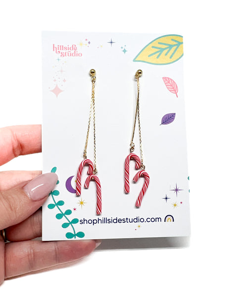 Double Peppermint Candy Cane Dangles