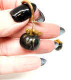 Black & Gold Pumpkin Huggies