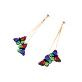 Double Butterfly Dangles - Rainbow v.2