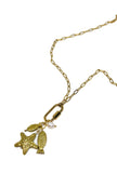 Gold Mermaid Charm Necklace