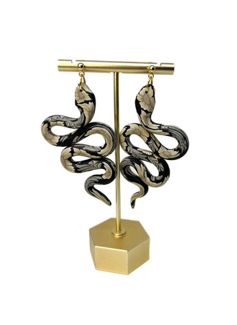 Anya Snake Earrings - Moody Floral