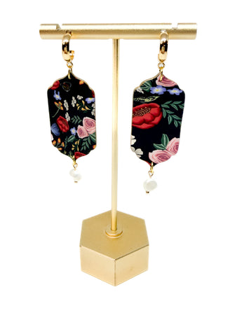 Floral Couture Pearl Dangles