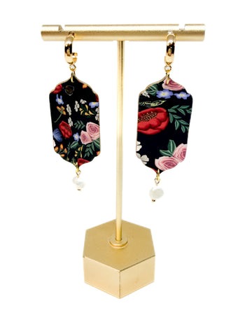 Floral Couture Pearl Dangles