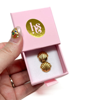 Gold Shell Huggies