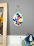 Floral Oval Wall Hanging