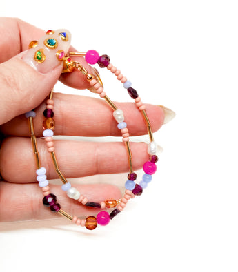 Autumn Beaded Wrap Bracelet